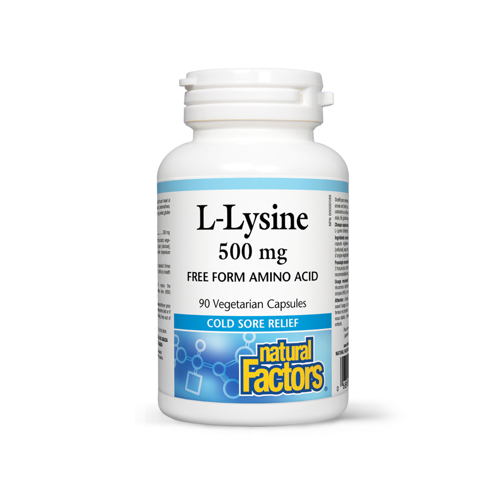 L-Lizina Natural Factors mg 90 capsule vegetale - Natural Factors | Farmacia Canadiana