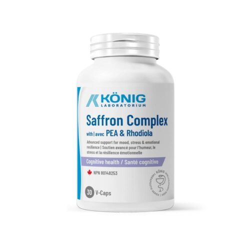 Saffron Complex cu PEA și Rhodiola Konig Laboratorium, flacon 30 capsule vegetale
