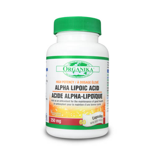 Acid Alfa Lipoic - 250 mg - antioxidant 100% natural, hepatoprotector, puternic detoxifiant pentru ficat.