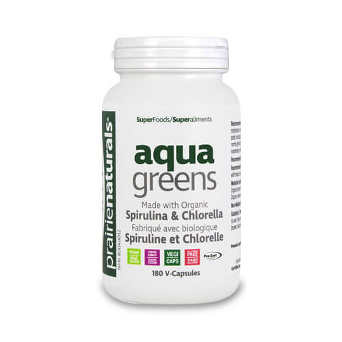 Produse PrairieNaturals - Aqua Greens - 180 capsule vegetale
