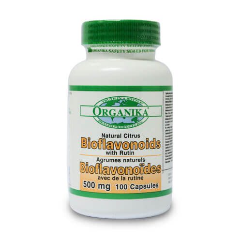 Bioflavonoizi citrici cu rutina - 500 mg - 100 capsule - pentru circulatia sangelui