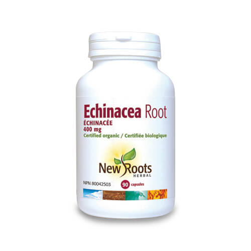 Echinacea root forte - Produse naturiste New Roots - 400 mg - 90 capsule vegetale