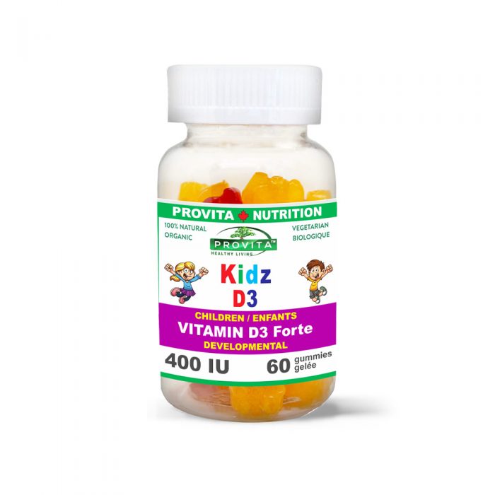 Vitamina D3 Kidz – 400 UI – 60 jeleuri masticabile