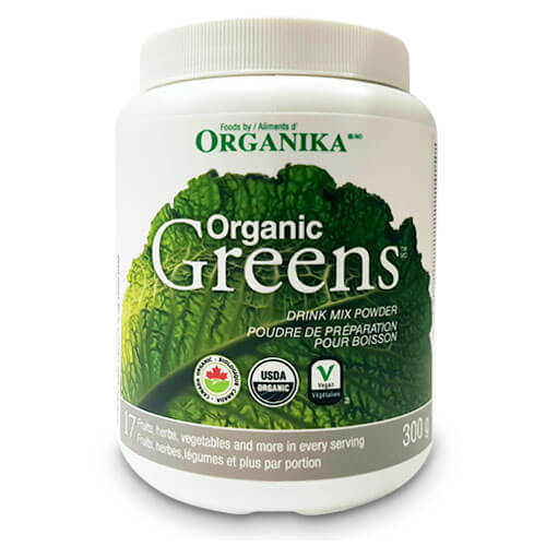 Organic Greens drink mix powder