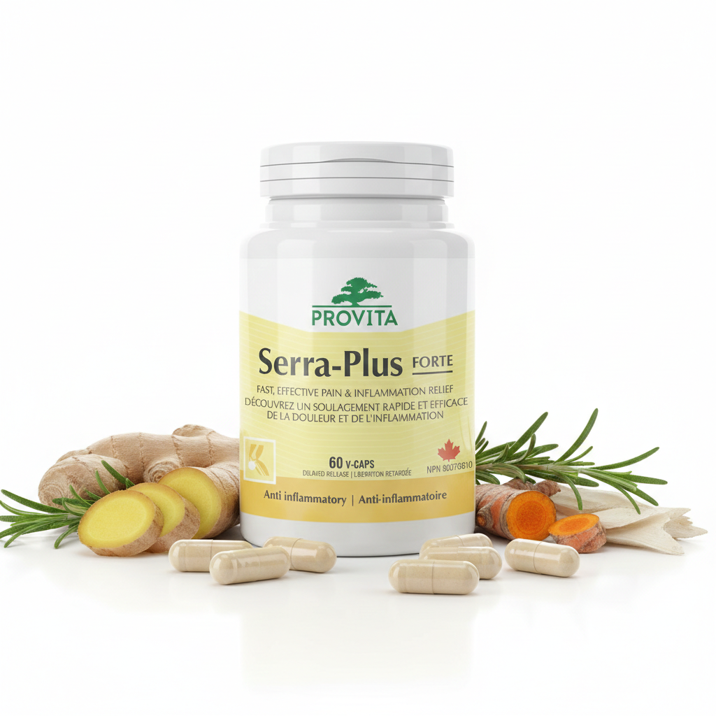 serra plus forte provita antiinflamator Serra Plus - Serrapeptase Provita Nutrition - 120.000 UI - 30 capsule / 60 capsule - imagine 3