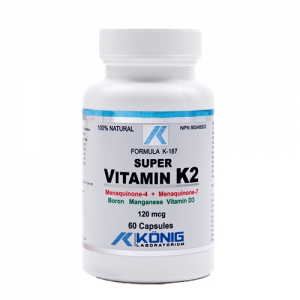 Super vitamina K2 - 120 mcg - 60 capsule